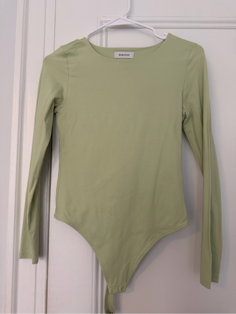 Women’s Aritzia babaton Long-Sleeve Bodysuit in Sage Green